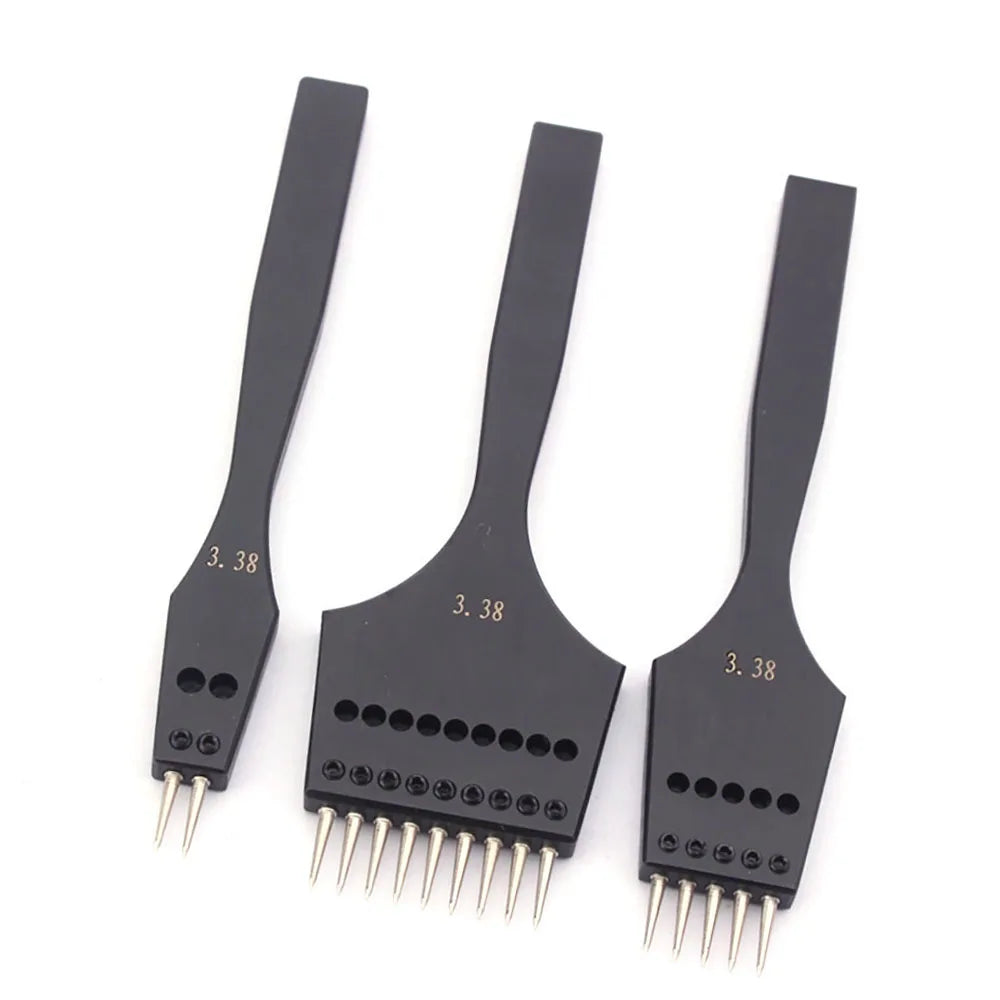 Leather Punch Tool Sharp Head Replaceable Pricking Iron Removable Round Hole Punch DIY Leather Craft Chisel 4 Size Available