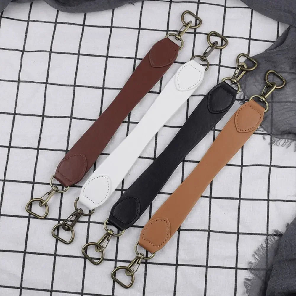Leather Bag Accessories Leather Handbag Short Strap Armpit Bag Hand Carry Bag Handle Strap Solid Color Short Shoulder Bag Strap