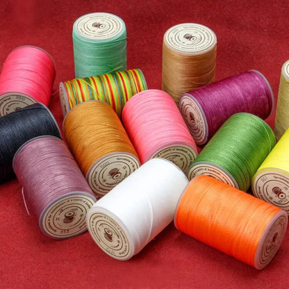 150D Flat 1mm Waxed Thread Wax String,Wax Leather Strings 280Yards/260meters