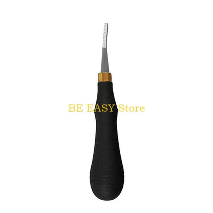 E28F Rougher Leather-Craft Hand Tool Stainless Steel Leathercraft Tools-Leather Beveler Tool for DIY Leather-Crafts