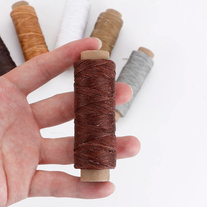 1pcs Leather Waxed Thread, Durable Leather Sewing Thread For Hand Stitching Leather Craft DIY, Leather Shoe Repairing Thread