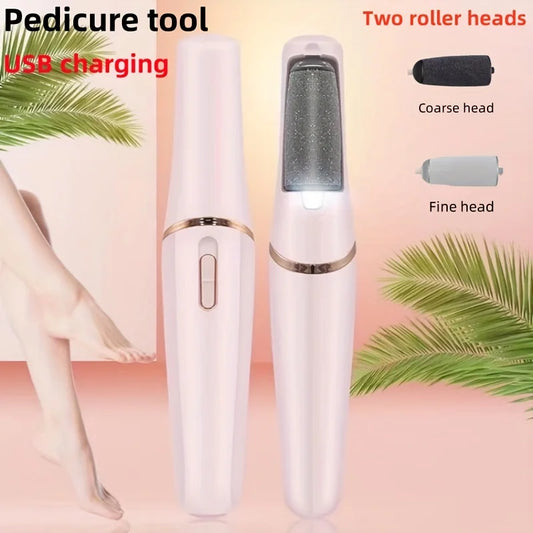 Having silky feet anytime, anywhere: rechargeable USB electric foot grinder - portable automatic foot repair and care machine