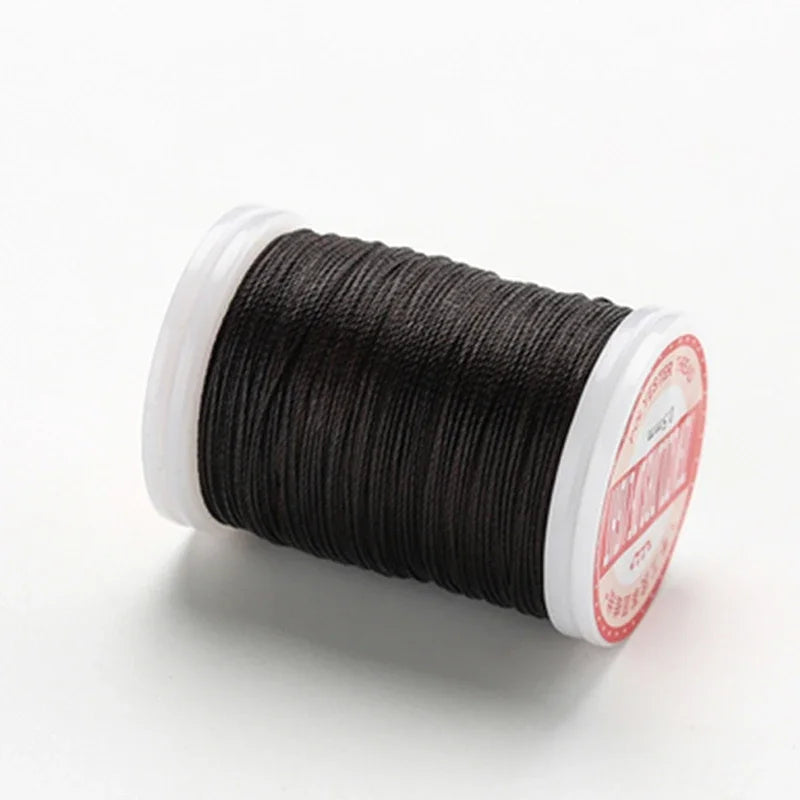Waxed Thread For Leather DIY Accessories Leather Craft Sewing Thread Round Waxed Thread Polyester Cord Wax Coated Strings