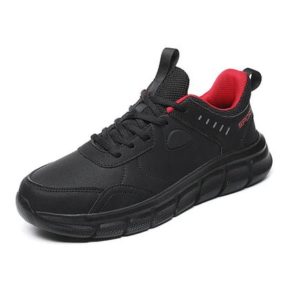 Men Hiking Shoes New Leather Windproof Lightweight Simple Versatile Jogging Male Sneakers Outdoor Non-Slip Wear Resistant Shoes