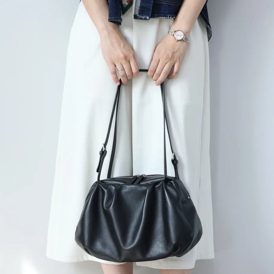 Women Luxury Genuine Leather Handbag Soft Elegant Single Shoulder Bags Suitable For Daily Usage