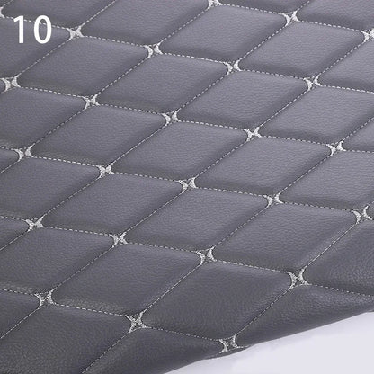 100x158cm Faux Leather Fabric Foam Quilted Padded for Car Interior Seat Cover Sofa Cushion Wear Resistant DIY