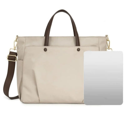 Shoulder Strap Portable Laptop Bags 15/16inch with Handle Laptop Handbag Side Pocket Solid Color Notebook Sleeve Bag Travel