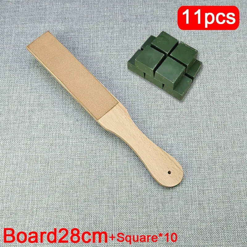 Leather for Knife Sharpening with Polishing Compound - Double Sided Stropping Leather : Knife for Wood Carving and Woodworking.