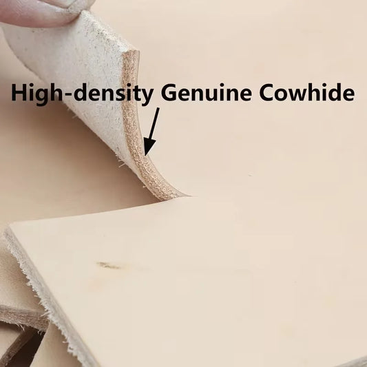 3.5mm thickness original color vegetable tanned leather head layer cowhide leather material, scraps, broken leather, stiff cowhi