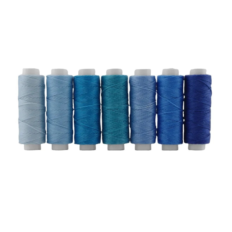 7PCS 0.55mm 30 Meters Leather Waxed Thread Cord For DIY Handicraft Tool Hand Stitching Thread Round Waxed Sewing Line