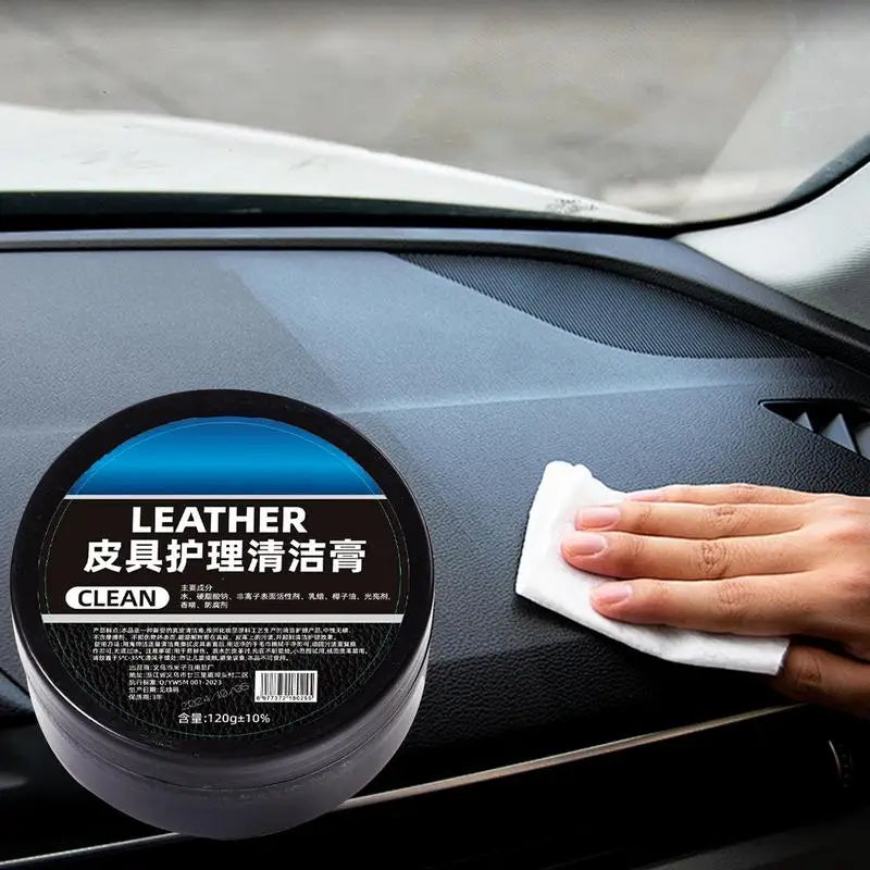 Leather Car Seat Cleaner 120g Car Leather Color Restorer Odorless Leather Cleaner Car Leather Restorer Leather Conditioners
