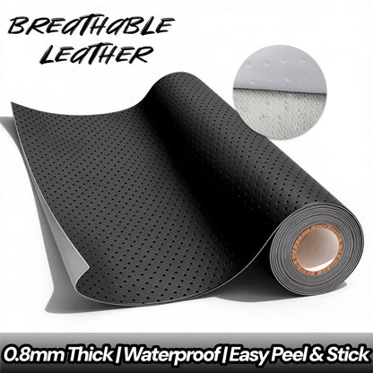 Self-Adhesive Faux Leather Repair Patch Perforated Breathable Material for Sofa,Car Seat,Furniture Interior Repairs Leather Tape