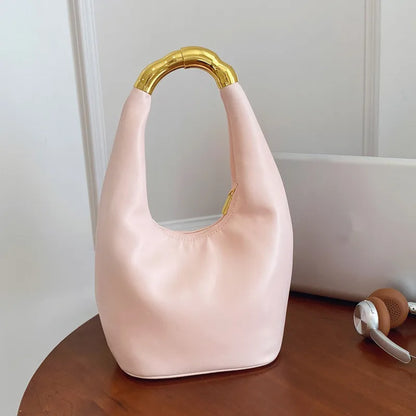 2025 Fashion Designer Luxury Female Leather Tote Bag Top Handle Women Handbags Lady High-end Party Underarm Bag Shoulder Bag