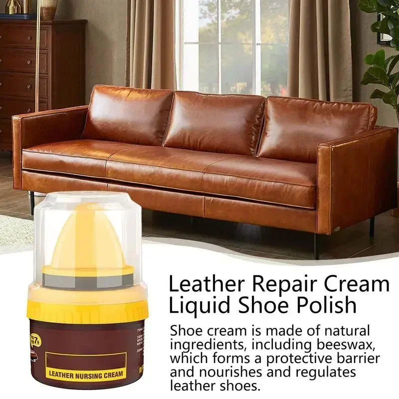 Leather Repair Cream Liquid Shoe Polish Nursing Shoes Leather Cleaner Shoes Polishing for Leather Shoes Sofa Seat Renovation