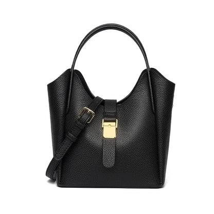 Women‘s Cowhide Genuine Leather Shoulder Bag Ladies Soft Natural Cow Leather Handbag Female Fashion Luxury Design Crossbody Bags