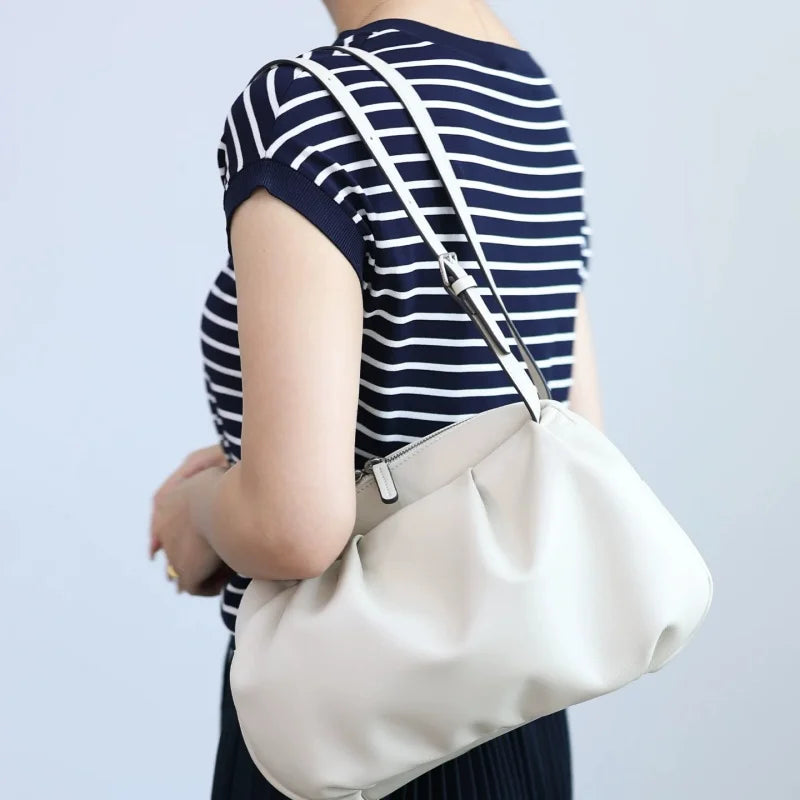 Women Luxury Genuine Leather Handbag Soft Elegant Single Shoulder Bags Suitable For Daily Usage