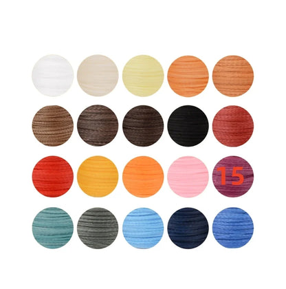 50M 0.8mm Thickness Waxed Thread For Leather Waxed Cord For Diy Handicraft Tool Hand Stitching Thread Flat Waxed Sewing Line