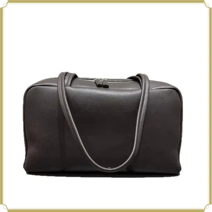 Handbags Shoulder Bag Women Female Sheepskin Bowling Bag Convenience for Commuting Single-shoulder Underarm Bag Leather Material