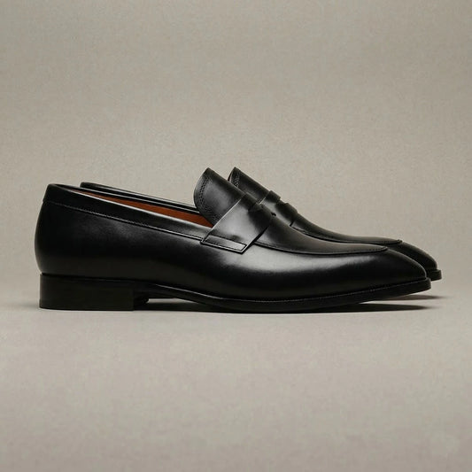 Men Loafer Casual Shoes Calf Leather Waterproofing Materials Formal Dress Shoes Oxfords for Men