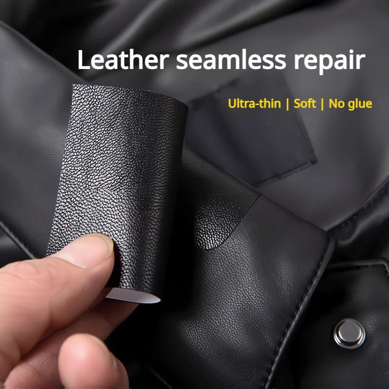 PU Leather Artificial Synthetic Leather Repair Patches Wear-resistant Self Adhesive Fix Stickers for Sofa Car Seat Refurbish