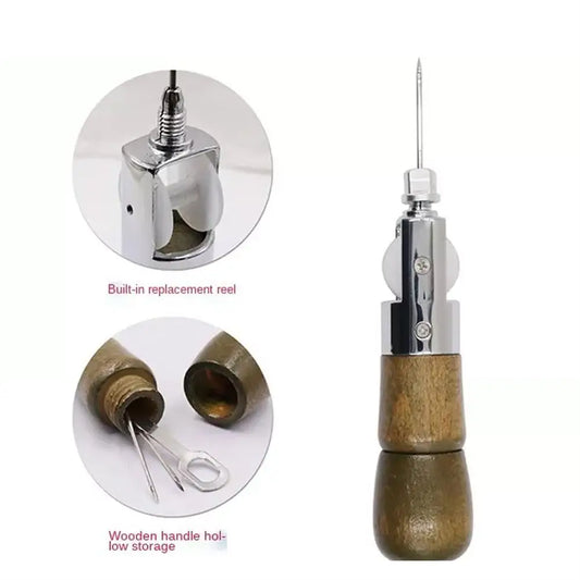 1 Set Leather Sewing Stitching Tool Leather Hand Sewing Machine Waxed Thread Leather Craft Edge Stitching Belt Strips Shoemaker