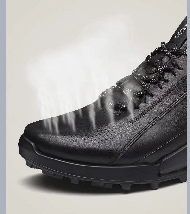 Leather Shoes Men Luxury Brands Designer Trekking Casual Sneaker Stylish Outdoor Athletic Walking Sports Business Young Menswear