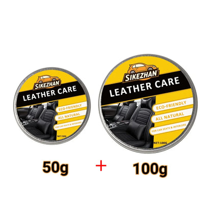 100G Car Leather Care Balm Eco Friendly Natural Conditioner for Auto Seats Interior Restorer Protection Cream SIKEZHAN