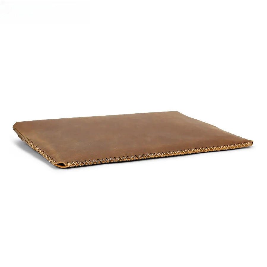 New Laptop Bag Cowhide Retro Fashion Protective Case Macbook Liner Tablet Storage Clutch Bag