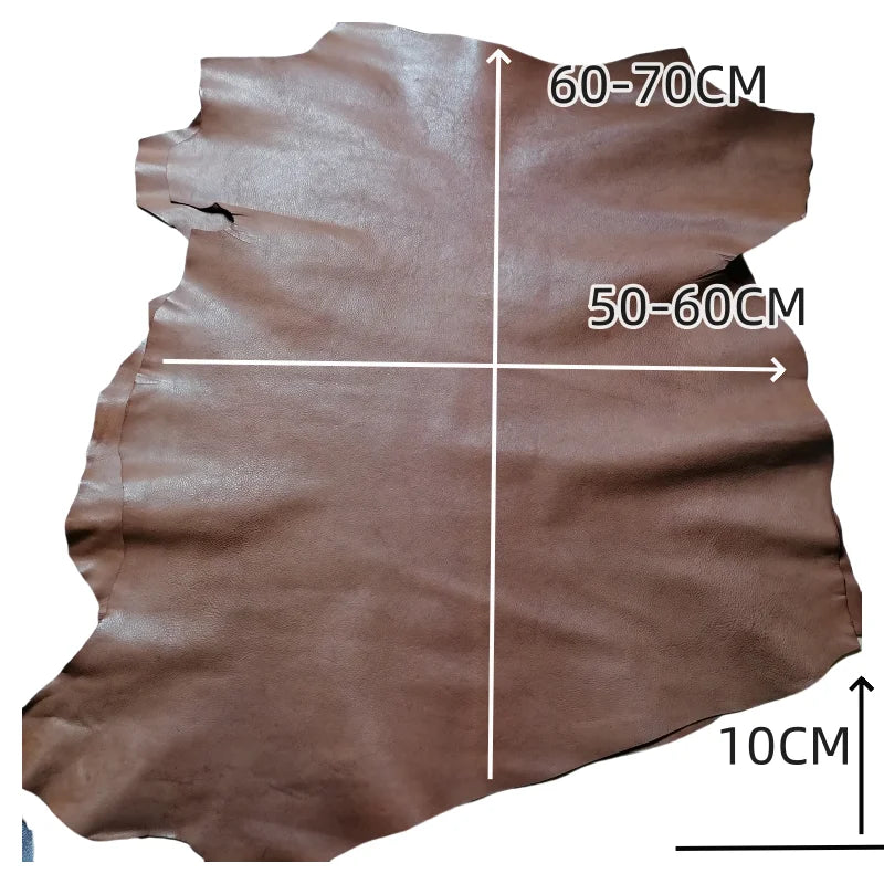 1.1mm Brown Vegetable Tanned Sheepskin. First Layer Leather. Real Leather Fabric. Handmade DIY For Shoes. Bag. Whole Sheepskin