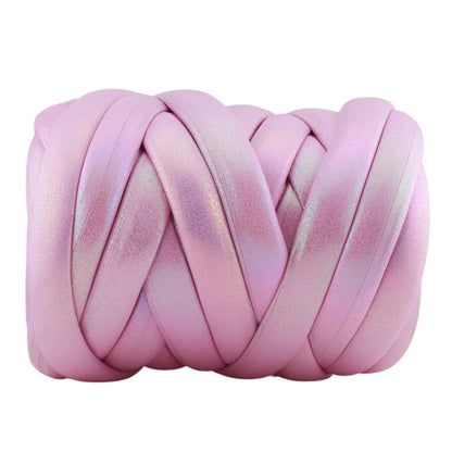 500g Thick Super Bulky Chunky Imitation Metal Leather Yarn for DIY Knitting Crocheting Thread Yarn for Handmade Bags Shoes Craft