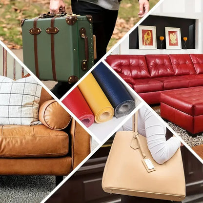 Non-stick Leather Fabric for Sofa Sewing Faux Leather Fabric Synthetic Material Arts Leathercraft DIY Large Size 1.6 Meters Wide