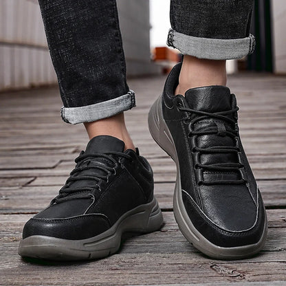 2025 New Men's Leather Casual Shoes Four Seasons Fashion Lightweight Business Shoes Men's Soft Sole Plus Size Men's Shoes 39-48