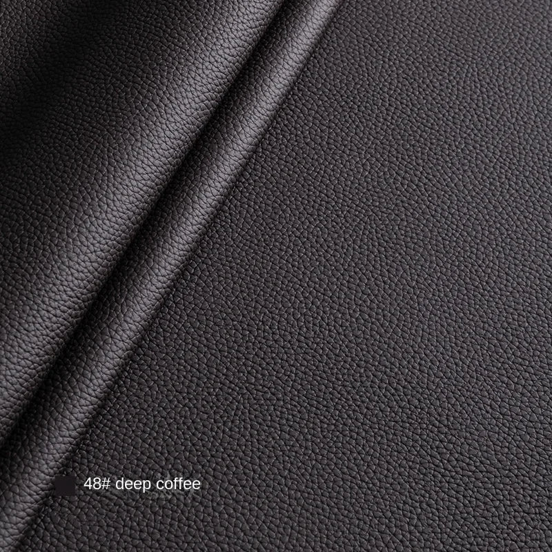 Litchi Textured PU Leather Fabric Thickened for Sofa Car Seats Designer Handmade Diy Sewing Material Cloth By The Meter