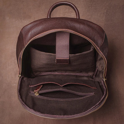 GURO Higher Quality Genuine Leather Backpack Men's Commute Business Travel Bag Women Luxury Cowhide Schoolbag Office Laptop Bags