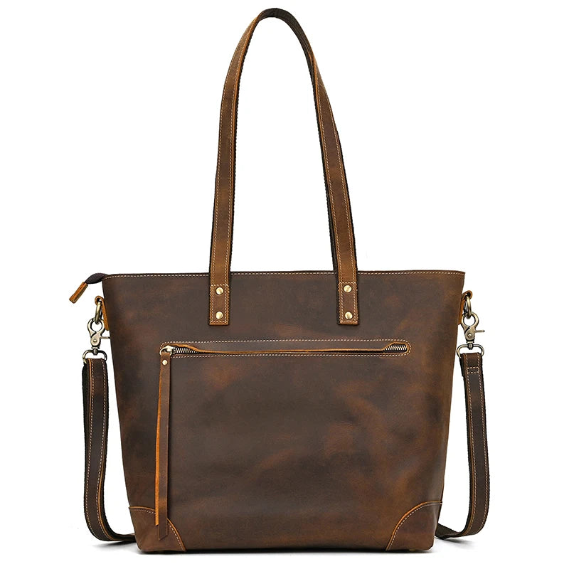 2024 New Arrivals Women Handbag Brand Fashion Leather Shoulder Bag For Woman Female Bag Big Bags Work Totes Cowskin Lady Purse