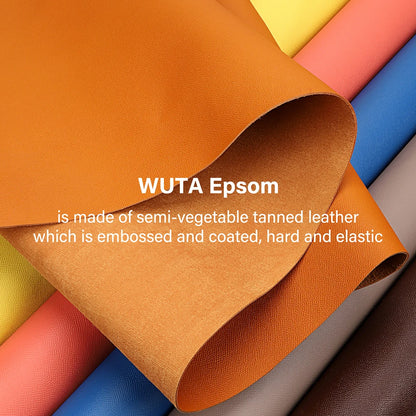 WUTA Calfskin Leather Piece Have Beautiful Embossed Pattern Made From The Famous French Tanneries DU PUY Handmade DIY Cowhide