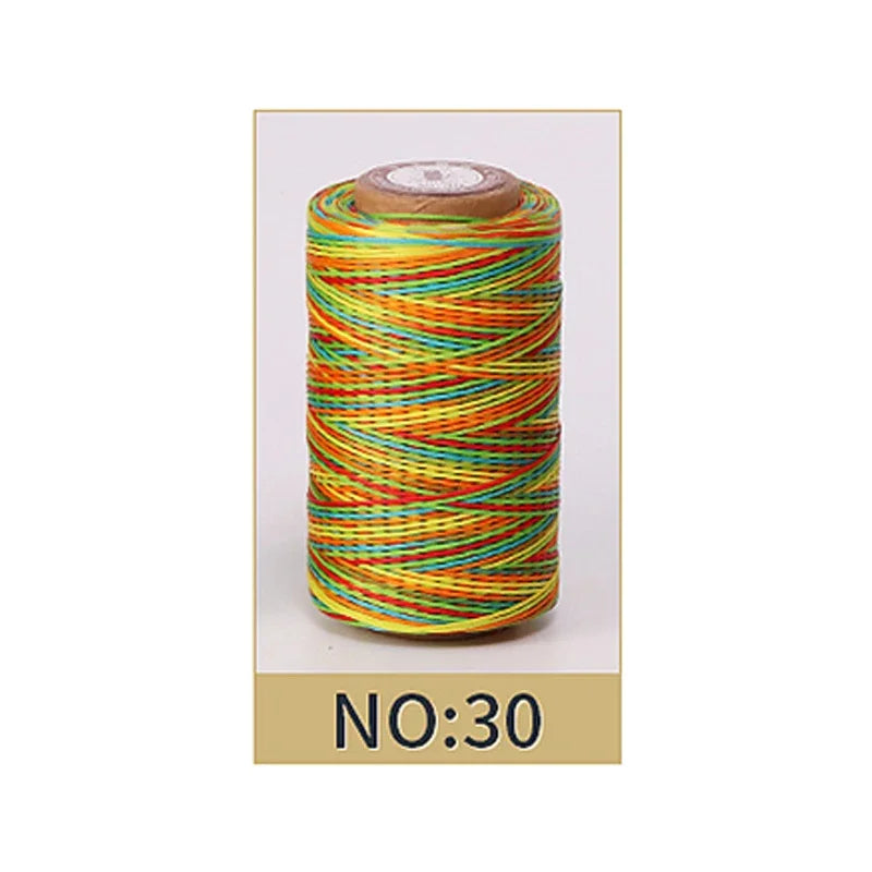 50M 0.8mm Thickness Waxed Thread For Leather Waxed Cord For Diy Handicraft Tool Hand Stitching Thread Flat Waxed Sewing Line