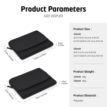 Laptop Sleeve Bag for Macbook Air Pro 13 14 16 Business Computer Pouch Laptop Carrying Bag for Lenovo HP Huawei Asus Men Bags