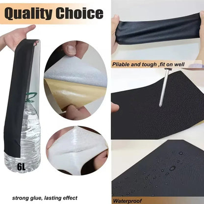 Leather Sticker Self-Adhesive Artificial Leather Patch Can Be Cut Wear-Resistant Waterproof Sofa Car Seat Leather Repair Sticker