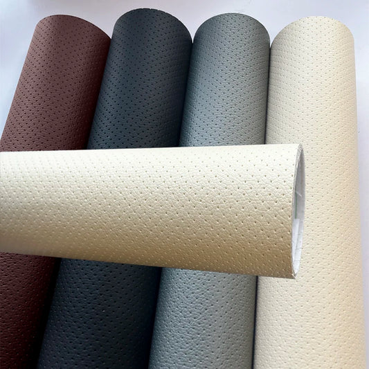 Perforated Leather Breathable Perforated Self-Adhesive Leather Repair Patch for Furniture Seats Chair Faux Leather Vinyl Repair