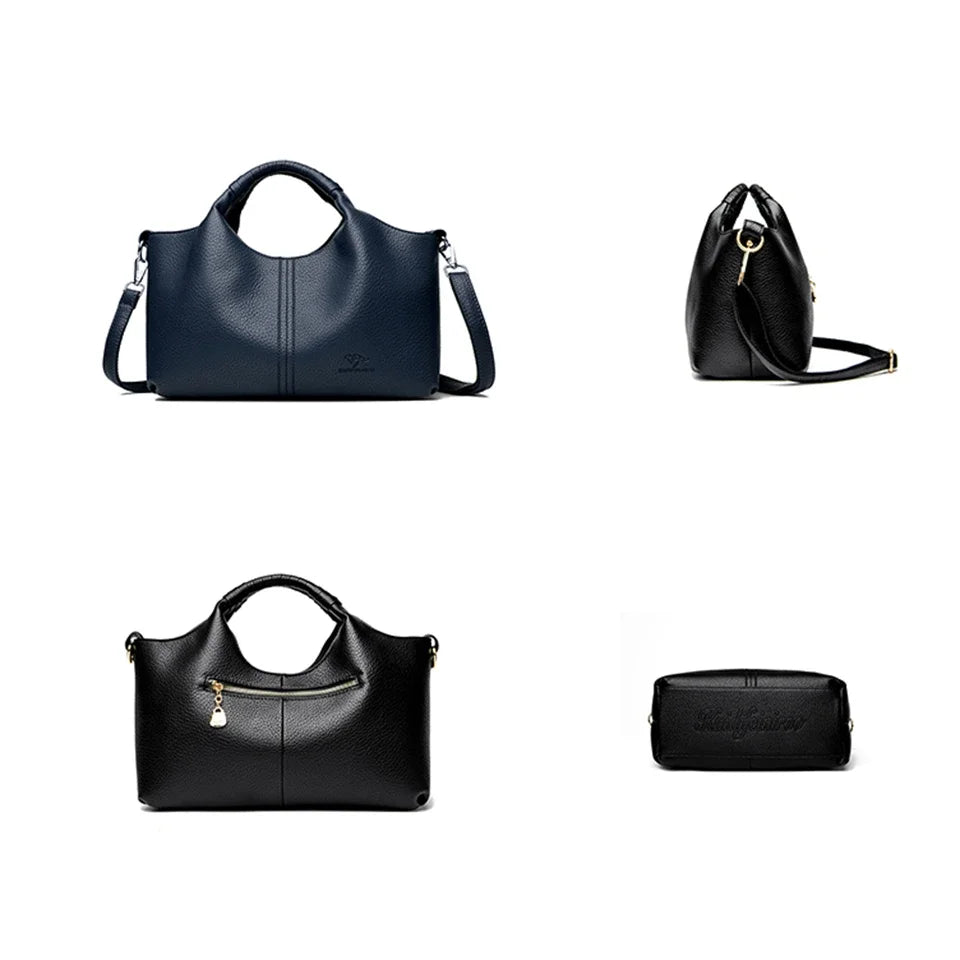High Quality Soft Leather Women's Handbag Tote Bag Fashion Luxury Women Shoulder Bag Trendy Female Commute Crossbody Bags Wallet