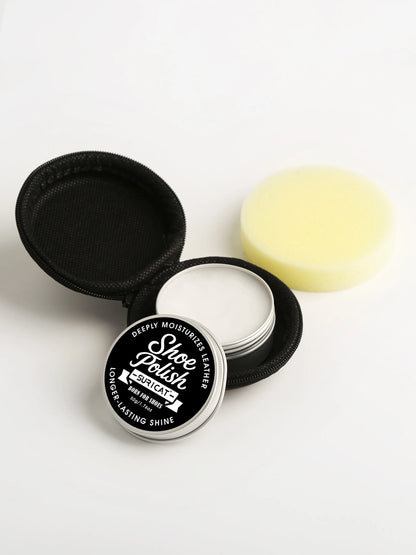 Leather Shoe Care Oil in Aluminum Box, Leather Cleaning and Nourishing Care, Polishing and Maintenance Oil, High-End Shoe and Leather Bag Polishing, Leather Cleaner, Car Seats, Sofas, High-End Leather Bag Cleaning Polishing S