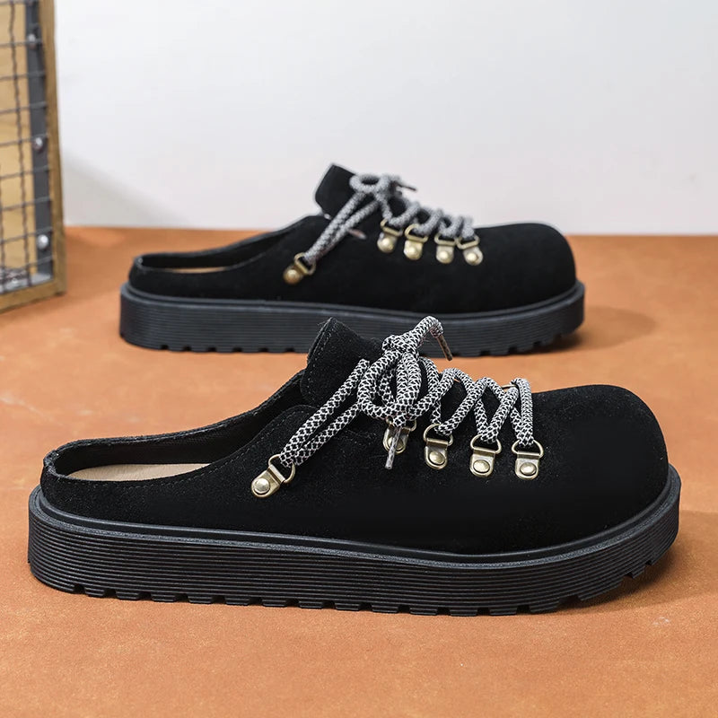 Smooth leather men business shoes formal casual footwear round toe flat sole durable for office party travel different scenes