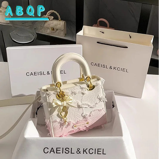 Women's Handbag Elegant Synthetic Crossbody Golden-Tone Hardware Closure 2026 New Design for Parties Luxury Shoulder Purse