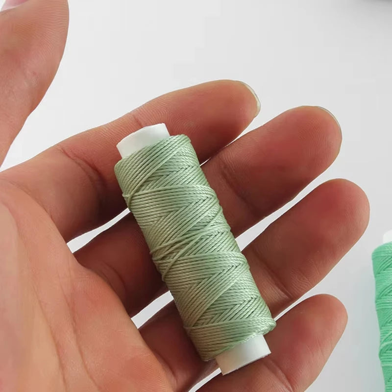0.55mm Leather Waxed Sewing Thread For Hand Stitching Leather Cord DIY Bracelet Jewelry Making Round Waxed Line