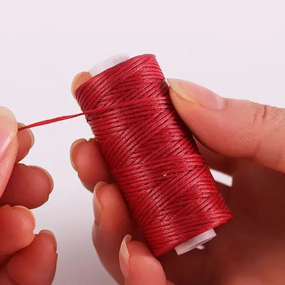 50M 0.8mm Thickness Waxed Thread For Leather Waxed Cord For Diy Handicraft Tool Hand Stitching Thread Flat Waxed Sewing Line
