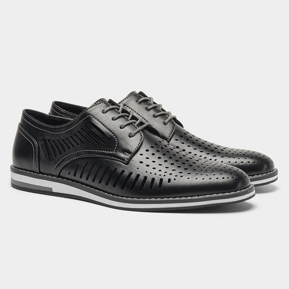 Leather loafer men fashion comfortable 2024 brand casual shoes men