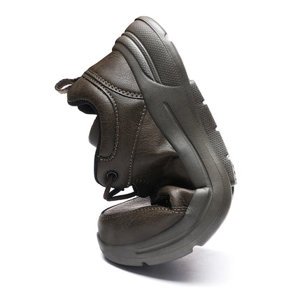 2025 New Men's Leather Casual Shoes Four Seasons Fashion Lightweight Business Shoes Men's Soft Sole Plus Size Men's Shoes 39-48
