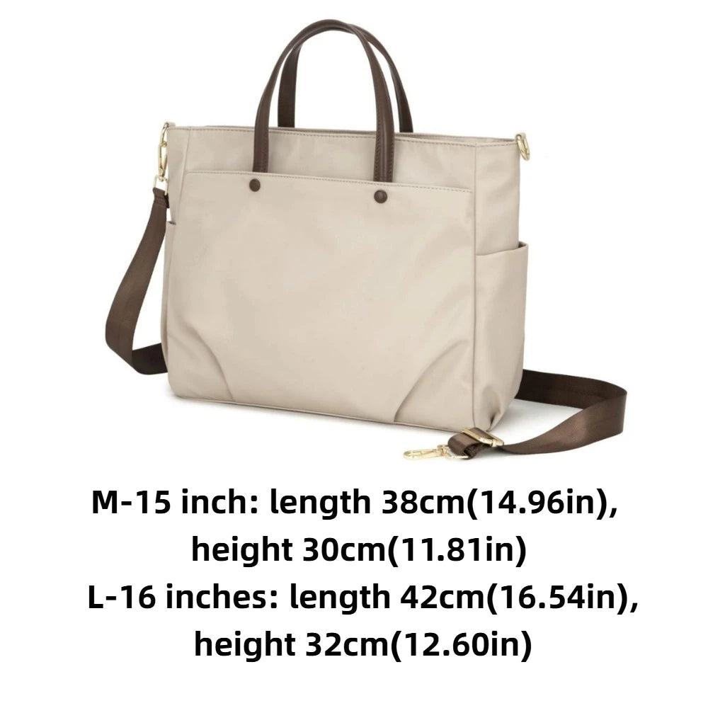 Shoulder Strap Portable Laptop Bags 15/16inch with Handle Laptop Handbag Side Pocket Solid Color Notebook Sleeve Bag Travel