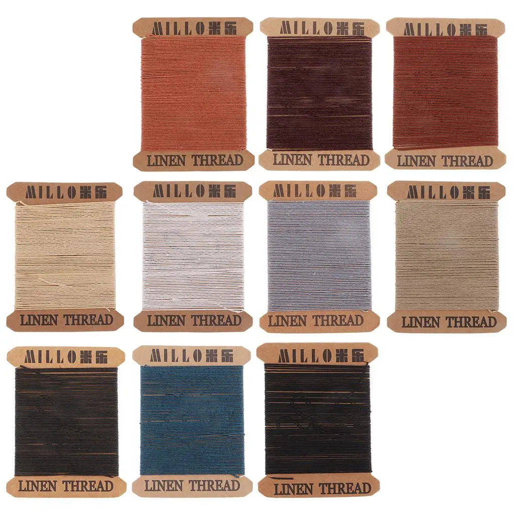 Waxed Linen Thread for Hand Sewing Bags Leather Crafts Jewelry Making Tools Manual Stitching and Repair Sewing Yarn